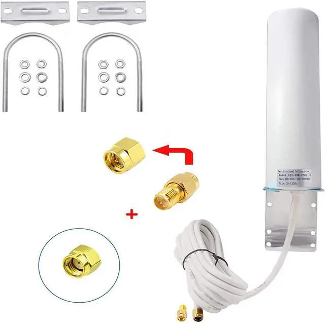 Main image of High Gain 10dBi 4G LTE Cellular Antenna for All Series SPYPOINT Flex Link Micro Link EVO/Stealth CAM/Tactacam Reveal X Gen 2.0/ Muddy/Reolink Trail Camera Reolink GO PT Plus Security Camera, Eifagur
