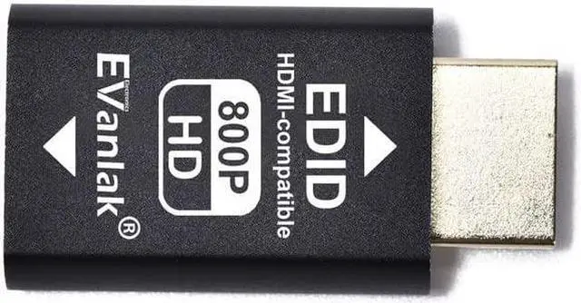Alt view image 2 of 5 - EVanlak Hdmi Edid Emulator Passthrough Dongle Eliminated Emulator Adapter 3rd Generrtion Work with Mac Thunderbolt to HDMI Switches/Extender/AV Receiver/Video Splitters -1280x800@60Hz-3pack