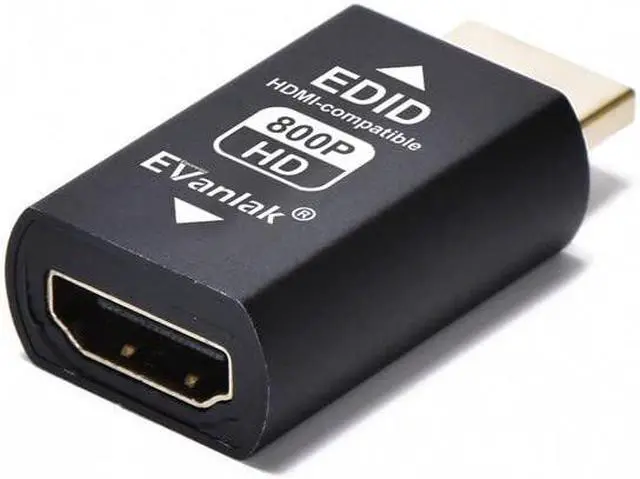 Alt view image 4 of 5 - EVanlak Hdmi Edid Emulator Passthrough Dongle Eliminated Emulator Adapter 3rd Generrtion Work with Mac Thunderbolt to HDMI Switches/Extender/AV Receiver/Video Splitters -1280x800@60Hz-3pack