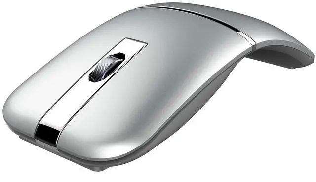 Main image of Bluetooth Wireless Arc Mouse, Dual Model (2.4G+BT5.1) Rotating Foldable Mouse for Microsoft, Rechargeable Portable Mice for Laptop, Notebook, PC, MacBook, Chromebook