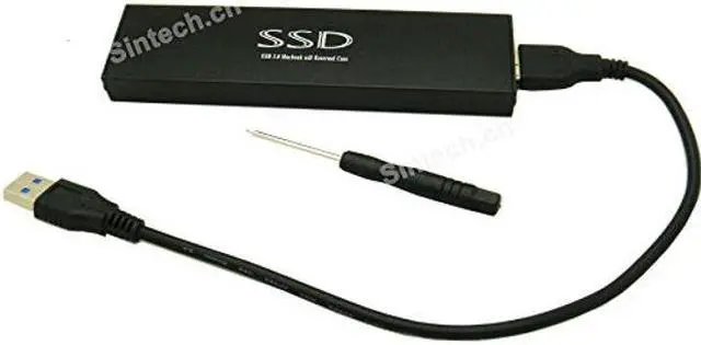 Main image of Sintech USB 3.0 External Case,Compatible with 7+17Pin SSD from 2012 Year MacBook AIR(NOT FIT SSD from 2013-2017 MacBook)