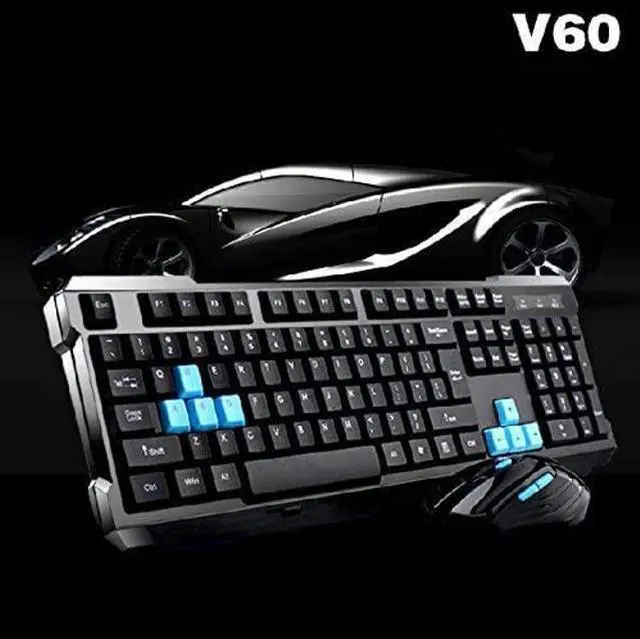 Alt view image 2 of 5 - UniFire V60 Waterproof 2.4G Wireless Gaming Keyboard with Mouse DPI Control For DESKTOP PC Laptop Wireless Keyboard Mouse Combos (black)