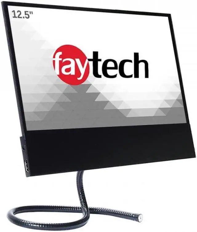 Alt view image 2 of 5 - faytech 12.5" 1080p Flat Touch Screen Portable Monitor - Lightweight Full HD LCD Monitor Panel, Perfect as a Second Screen for Work, Travel, and Home