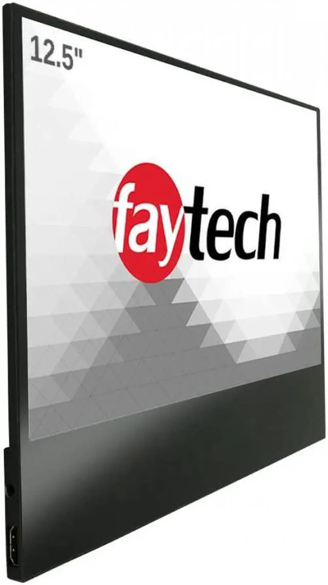 Alt view image 3 of 5 - faytech 12.5" 1080p Flat Touch Screen Portable Monitor - Lightweight Full HD LCD Monitor Panel, Perfect as a Second Screen for Work, Travel, and Home