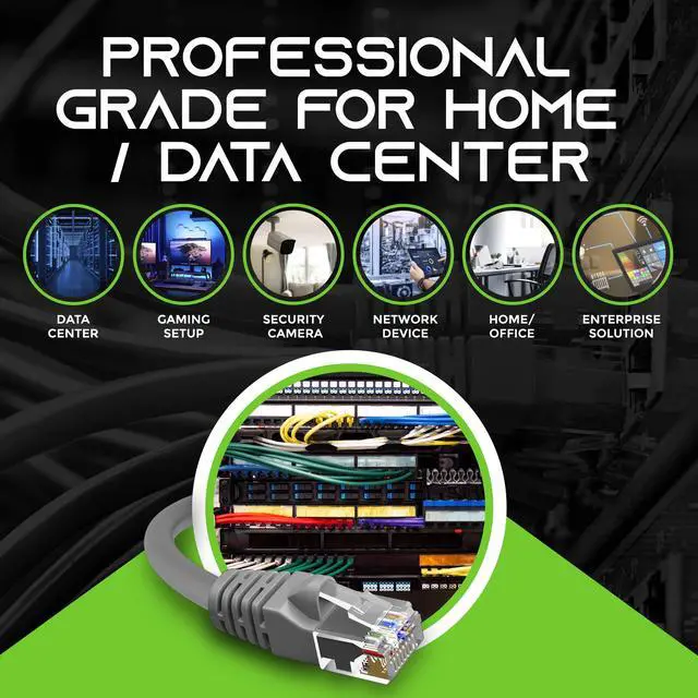 Alt view image 3 of 5 - GearIT 20Pack 1ft Cat6 Ethernet Cable & 50ft Cat6 Cable