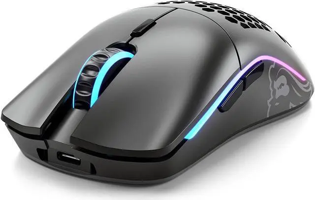 Alt view image 5 of 5 - Glorious Model O- (Minus) Wireless Gaming Mouse - 65g Superlight Honeycomb Design, RGB, Ambidextrous, Lag Free 2.4GHz Wireless, Up to 71 Hours Battery - Matte Black