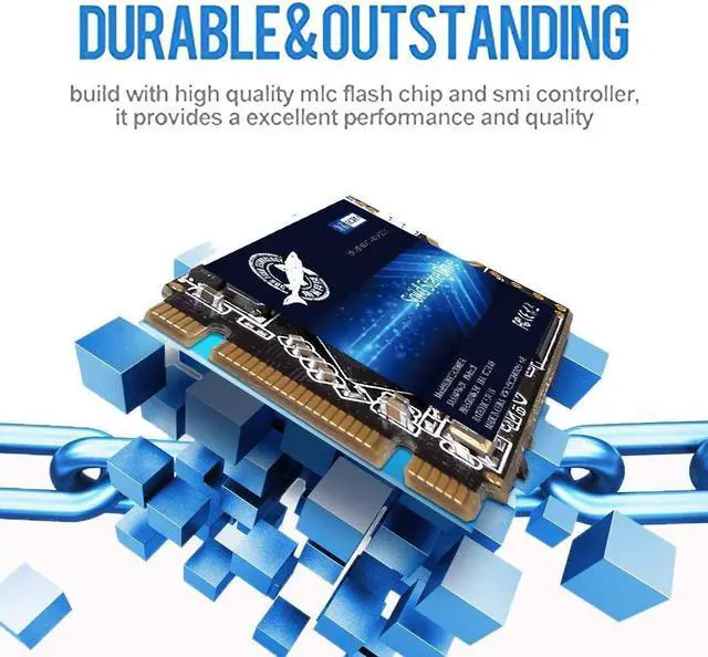 Alt view image 3 of 5 - SSD SATA M.2 2242 500GB Dogfish Ngff Internal Solid State Drive High Performance Hard Drive for Desktop Laptop SATA III 6Gb/s (500GB, M.2-2242)