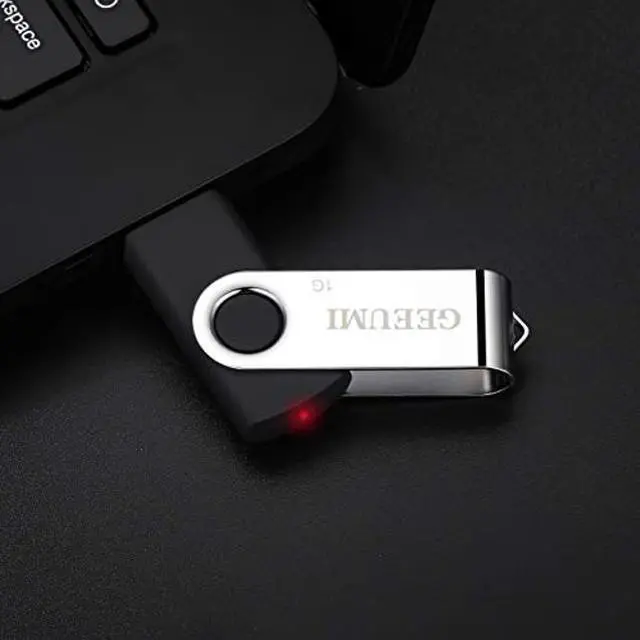 Alt view image 4 of 5 - Flash Drive 2GB USB 2.0,20 Pack Swivel Memory Stick GEEUMI Bulk Thumb Drive,Pen Drives Jump Drive for Data Storage, File Backup(20 Pack,Black)