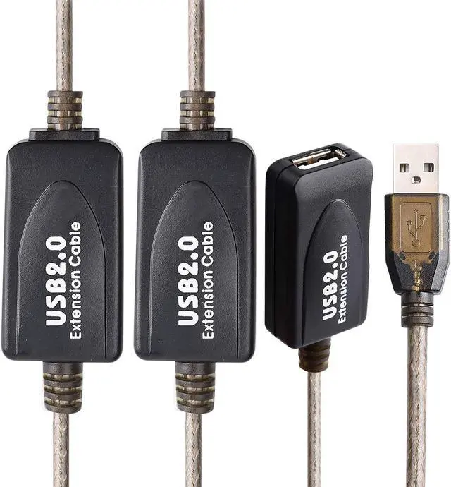 Alt view image 3 of 5 - 100FT USB Extension Cable, GGMTY USB 2.0 Type A Male to A Female Active Repeater Extension Cable 100ft, High Speed 480 Mbps
