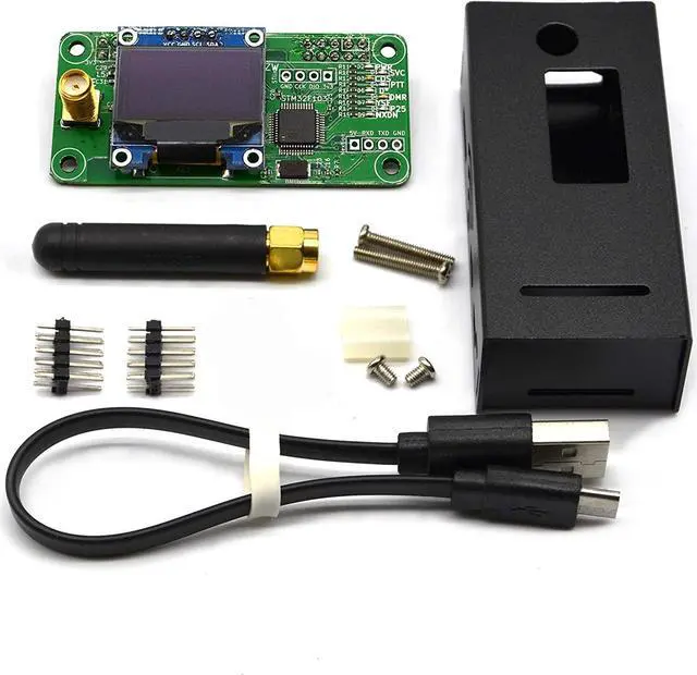 Main image of GOOZEEZOO MMDVM Hotspot Board (V1.5.2) + Antenna + OLED Display Aluminium Case MMDVM Pi Hat for Raspbery Pi 3 4 3B 3B+ Zero W Zero 2W Digital Hotspot Ham Radio(Raspberry pi not Included)