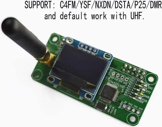 Alt view image 5 of 5 - GOOZEEZOO MMDVM Hotspot Board (V1.5.2) + Antenna + OLED Display Aluminium Case MMDVM Pi Hat for Raspbery Pi 3 4 3B 3B+ Zero W Zero 2W Digital Hotspot Ham Radio(Raspberry pi not Included)
