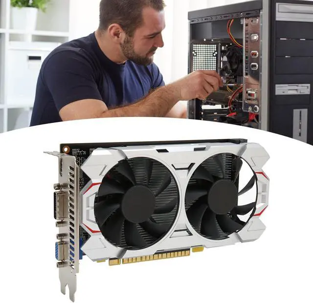Alt view image 4 of 5 - GTX550Ti 8GB 128BIT GDDR5 Graphics Card, Fan Desktop Computer Discrete Gaming Graphics Card PCI Express2.0, Support DirectX11 (GTX750TI)