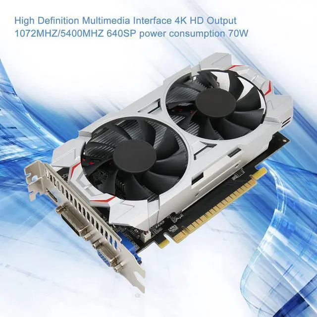 Alt view image 3 of 5 - GTX550Ti 8GB 128BIT GDDR5 Graphics Card, Fan Desktop Computer Discrete Gaming Graphics Card PCI Express2.0, Support DirectX11 (GTX750TI)