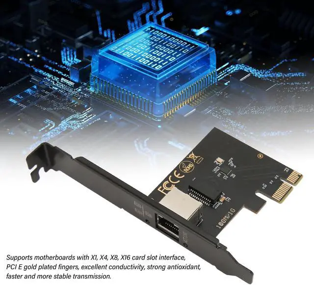 Alt view image 2 of 5 - 10G PCIe Network Card AQC113C, Gigabit Ethernet PCI Express Network Card, RJ45 LAN Adapter Converter for Desktop PC, Ethernet Network Adapter