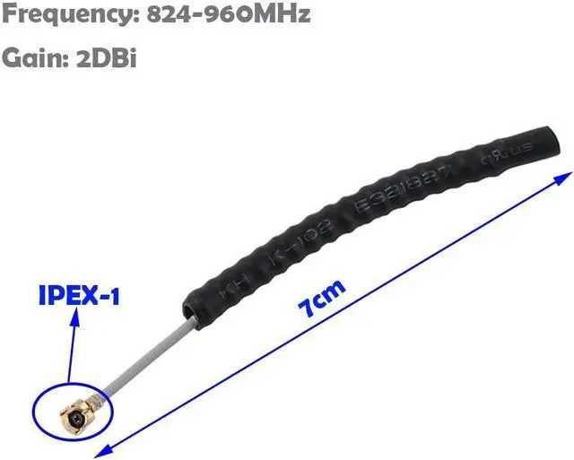 Alt view image 5 of 5 - 2 Sets Lora32 V3 ESP32-S3 WiFi BT Development Board SX1262 CP2102 with 0.96" OLED Display + 915MHZ Antenna 7CM + Shell Lora Kit for IoT Smart Home