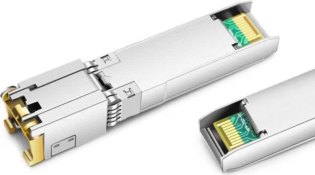 Alt view image 3 of 5 - 10G SFP+ to RJ45 for Ubiquiti Unifi UF-RJ45-10G Netgear AXM765 Mikrotik S+RJ10 Finisar Supermicro ZTE TP-Link SFP-10G-T-TPL 10GBASE-T SFP+ Copper RJ-45 30m Transceiver Module