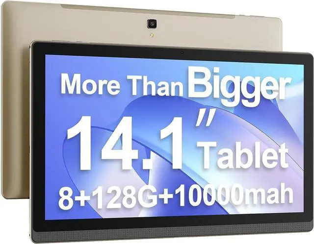 Main image of 14.1 Inch Android 12 Tablet, 2023 Computer MESWAO Big Tablet with 1080P IPS HD Display, Large Screen Tablet with 8 Core, 6+128G, 512G TF Card Support and 10000mah Long Battery for Work/Live Stream
