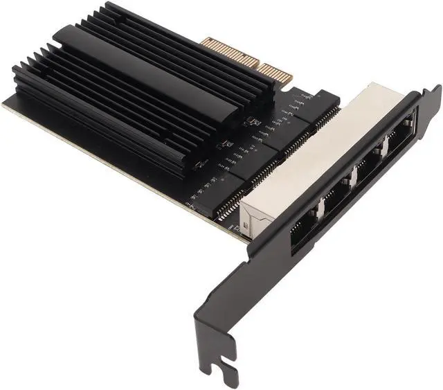 Alt view image 5 of 5 - GOWENIC I226 V Quad Port Network Card, 2.5G Gigabit Quad Port Network Card, Inter I226 V Quad Port PCI E Gaming Network Interface Card for Gaming for Office Support for for OS
