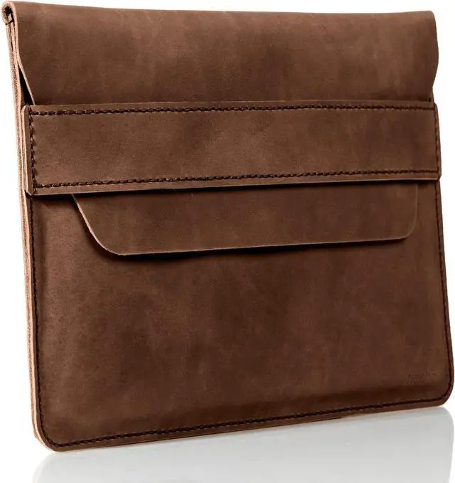 Main image of MacBook Air 15 Inch Sleeve -- 'Fernando' Handmade & Expertly Crafted Luxury MacBook Case -- Full Grain Beautifully Stitched Fair Trade Leather -- Brown