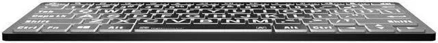 Alt view image 4 of 5 - Logickeyboard BT Wireless with Large Print  for Windows PC  White Letters on Black Keys  p/n LKB-LPWB-BTPC-US