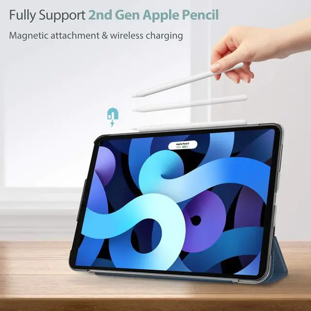 Alt view image 3 of 5 - ProCase Slim Smart Cover Bundle with Privacy Screen Protector for iPad Air 4th 2020 & iPad Pro 11 2020