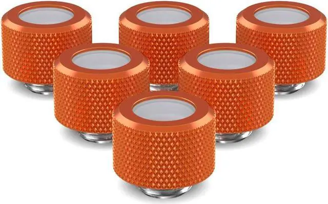 Main image of PrimoChill 14mm OD Rigid SX Fitting - 6 Pack - Candy Copper