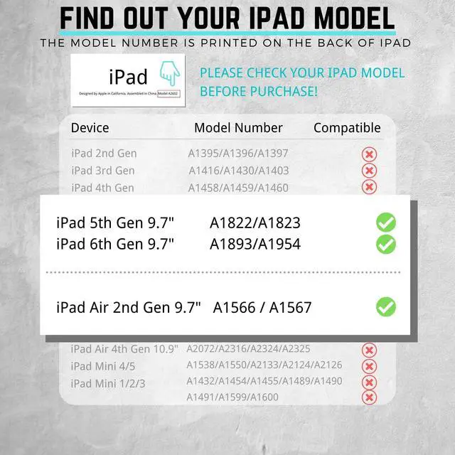 Alt view image 2 of 5 - PEPKOO Triple Shockproof Case for iPad 5th/6th Generation 9.7 inch 2017 2018, iPad Air 2 Gen, Heavy Duty Kid Boy Girl Cover with Pencil Holder/Handle Kickstand/Shoulder Strap, Camel