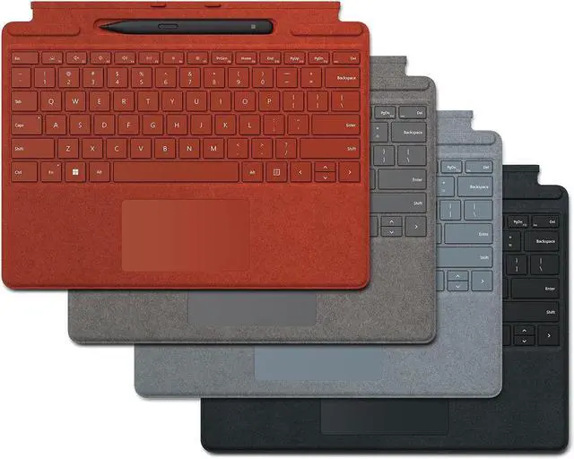 Alt view image 2 of 5 - Microsoft Surface Pro Signature Keyboard Surface Slim Pen 2 - Poppy Red