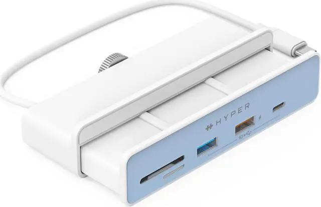 Main image of HyperDrive 6in1 USB Hub Adapter: HDMI 4K60Hz, USB-C 10Gbps, 2 USB-A 10Gbps, SD UHS-I, MicroSD UHS-I for iMac 2021 24 inch