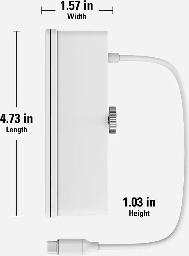 Alt view image 4 of 5 - HyperDrive 6in1 USB Hub Adapter: HDMI 4K60Hz, USB-C 10Gbps, 2 USB-A 10Gbps, SD UHS-I, MicroSD UHS-I for iMac 2021 24 inch