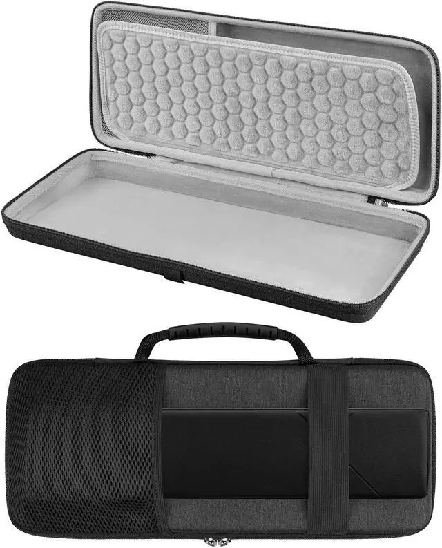 Alt view image 2 of 5 - Geekria 90%-96% Keyboard Case, Hard Shell Travel Carrying Bag for 100 Keys Mechanical Keyboard, Compatible with RK Royal KLUDGE RK100, ASUS ROG Strix Scope II 96, Keychron Q5, Aula F99
