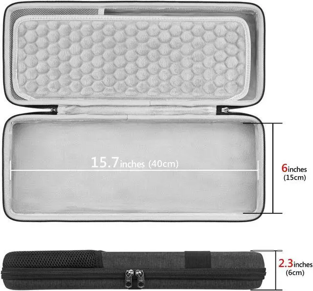 Alt view image 4 of 5 - Geekria 90%-96% Keyboard Case, Hard Shell Travel Carrying Bag for 100 Keys Mechanical Keyboard, Compatible with RK Royal KLUDGE RK100, ASUS ROG Strix Scope II 96, Keychron Q5, Aula F99