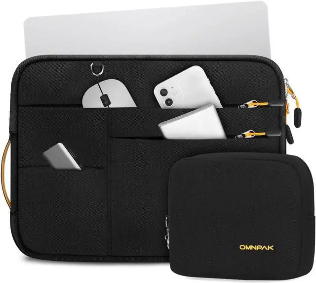 Main image of Omnpak for 13.6 inch MacBook Air Case Sleeve Compatible with MacBook Air 13.6 M4/M3/M2/M1,MacBook Pro 13-14 inch,Recycled PET Laptop Carrying Case with Handle and Accessory Pocket
