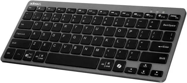 Main image of Adesso EasyTouch 7000 Multi OS Multi-Device Bluetooth Scissor Switch Keyboard with Copilot AI Hotkey - Wireless, Rechargeable, Quiet Keystrokes WKB-7000BB