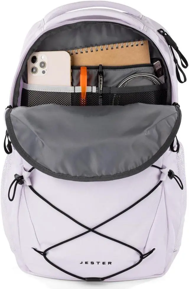 Alt view image 4 of 5 - The North Face Women's Jester Everyday Laptop Backpack, Lavender Fog/TNF Black, One Size
