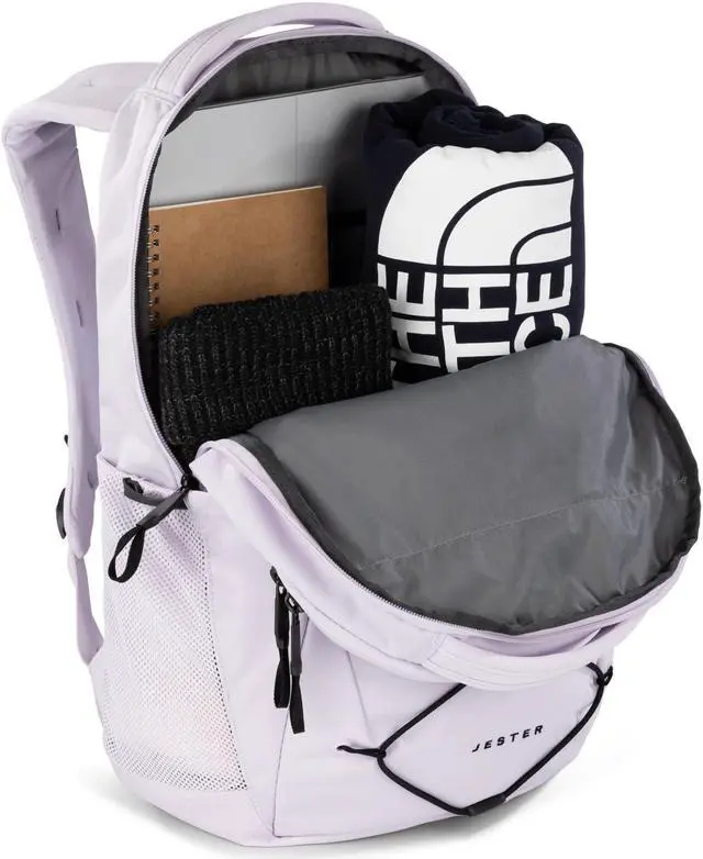 Alt view image 5 of 5 - The North Face Women's Jester Everyday Laptop Backpack, Lavender Fog/TNF Black, One Size