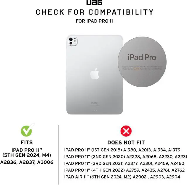 Alt view image 2 of 5 - URBAN ARMOR GEAR UAG Designed for iPad Pro 11" Glass Screen Protector (5th Gen 2024, M4) A2836, A2837, A3006 Glass Shield Clear, Ultra HD Anti-Fingerprint Scratch Resistant Tempered Glass