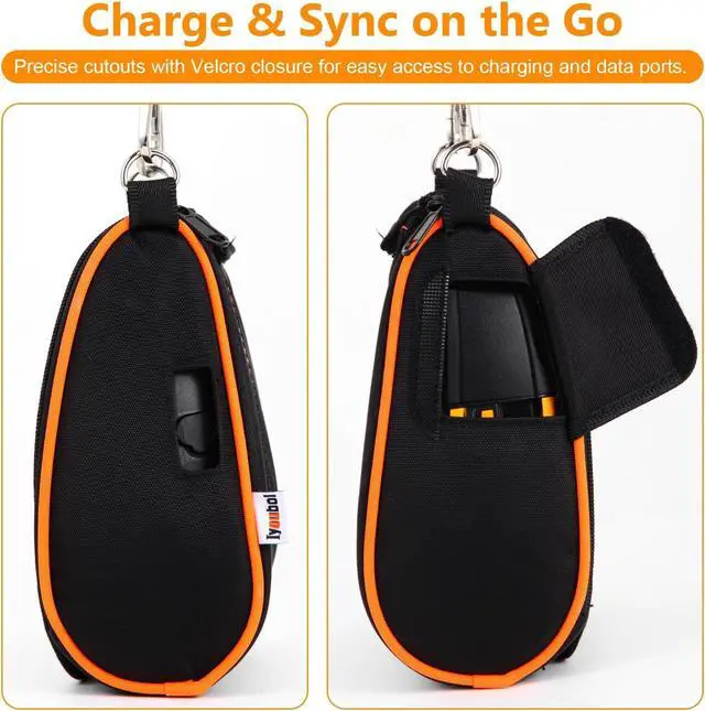 Alt view image 4 of 5 - IYOUBOL Carrying Case for Zebra ZQ630 & QLN420 - Portable Thermal Label Printer Bag with Shoulder Strap, Easy Transport and Protection, Convenient Label Access | P1050667-017, ZEB-P1050667017