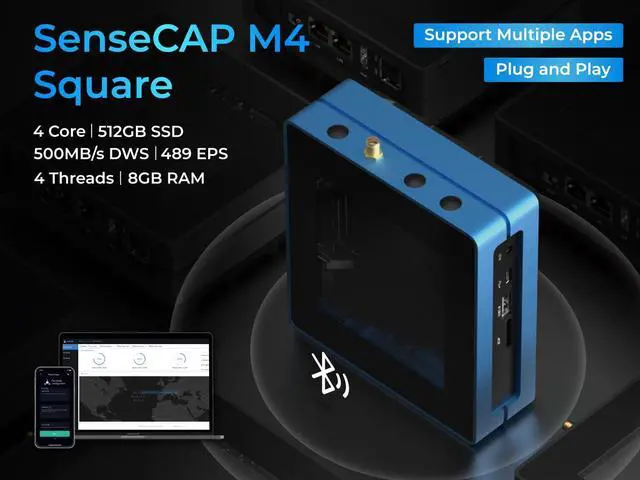 Alt view image 2 of 5 - SenseCAP M4 Square - FluxNode & MystNodes