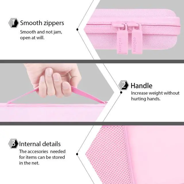 Alt view image 5 of 5 - co2CREA Hard Case Compatible with Logitech Pebble 2 Combo K380 K380s Pebble Keys 2 + M350 Wireless Keyboard and Pebble Mouse Combo (Rose)