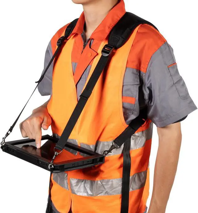 Alt view image 3 of 5 - Ulefone Armor Pad 2 Tablet Carry Case Armor Holster Pro, 4-in-1 Multi-Purpose, Portable Carrying Holster Case with Kickstand, Hand Strap, Shoulder Strap for Ulefone Armor Pad 2 Rugged Tablet