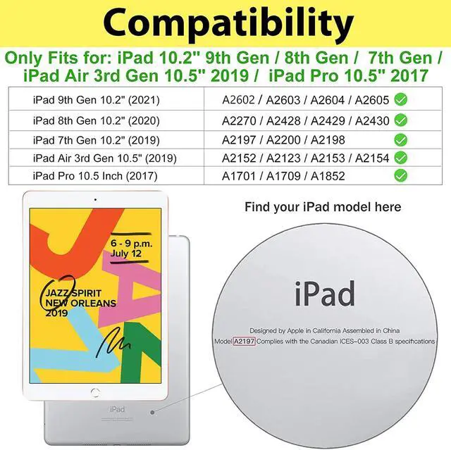 Alt view image 2 of 5 - ProCase Kids Case Bundle with Rugged Case for iPad 9th/8th/7th Generation 10.2 inch 2021/2020/2019