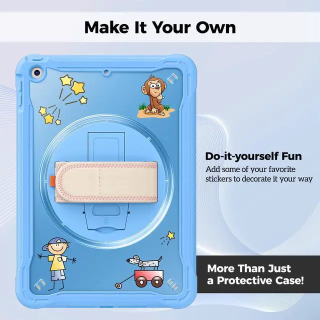 Alt view image 5 of 5 - ProCase Kids Case Bundle with Rugged Case for iPad 9th/8th/7th Generation 10.2 inch 2021/2020/2019