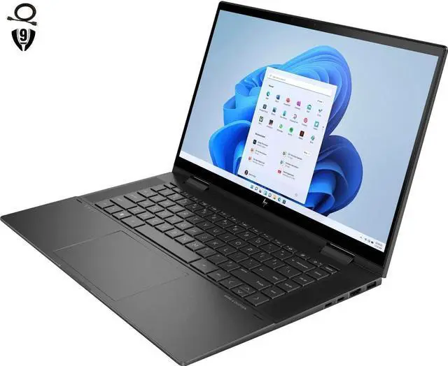 Alt view image 2 of 5 - HP Envy x360 2-in-1 15.6" FHD Touchscreen Laptop, AMD Ryzen 5 5625U, 8GB RAM 256GB SSD, Wi-Fi, Bluetooth, HDMI, Webcam, Backlit Keyboard, Windows 11 Home, Nightfall Black