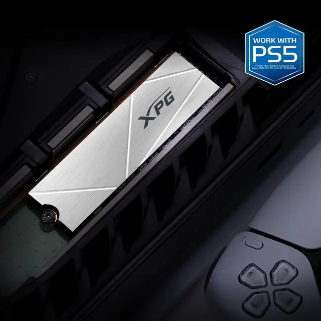 Alt view image 5 of 5 - XPG GAMMIX S60 Blade PCIe Gen4 x4 M.2 2280 Solid State Drive, 1TB Gaming SSD with Heat Spreader R/W Speed up to 5000/3200