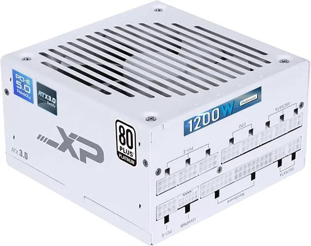 Main image of SAMA 1200w Power Supply,XP Series White PSU ATX 3.0 & PCIE 5.0 ECO Fanless 80Plus Platinum Certified Full Modular Support RTX 40 Series