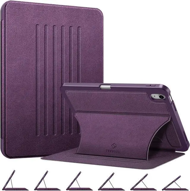 Main image of Fintie Magnetic Stand Case for iPad (A16) 11th Generation 11 Inch (2025), iPad 10th Generation 10.9 Inch (2022) - Multiple Angles Shockproof Rugged Soft TPU Cover with Pencil Holder, Purple