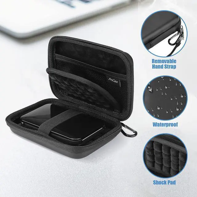 Alt view image 2 of 5 - ProCase Portable Hard Drive Case Bundle with Travel Electronic Organizer