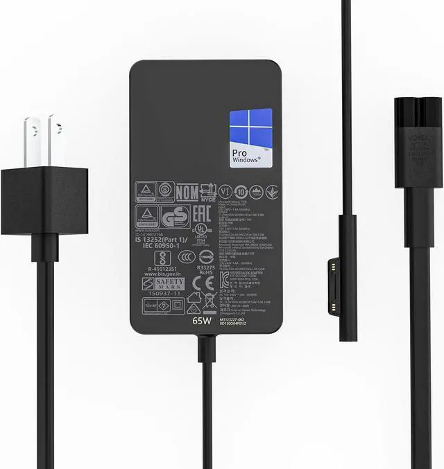 Main image of 65W Surface Pro Charger Fit for Microsoft Surface Pro 9 8 7+ 7 6 5 4 3 X Fit Model 1706 1800 1625 1796 1769 1735 Laptop AC Adapter Power Supply Cord