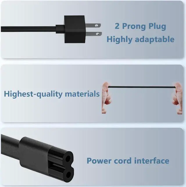 Alt view image 2 of 5 - 65W Surface Pro Charger Fit for Microsoft Surface Pro 9 8 7+ 7 6 5 4 3 X Fit Model 1706 1800 1625 1796 1769 1735 Laptop AC Adapter Power Supply Cord